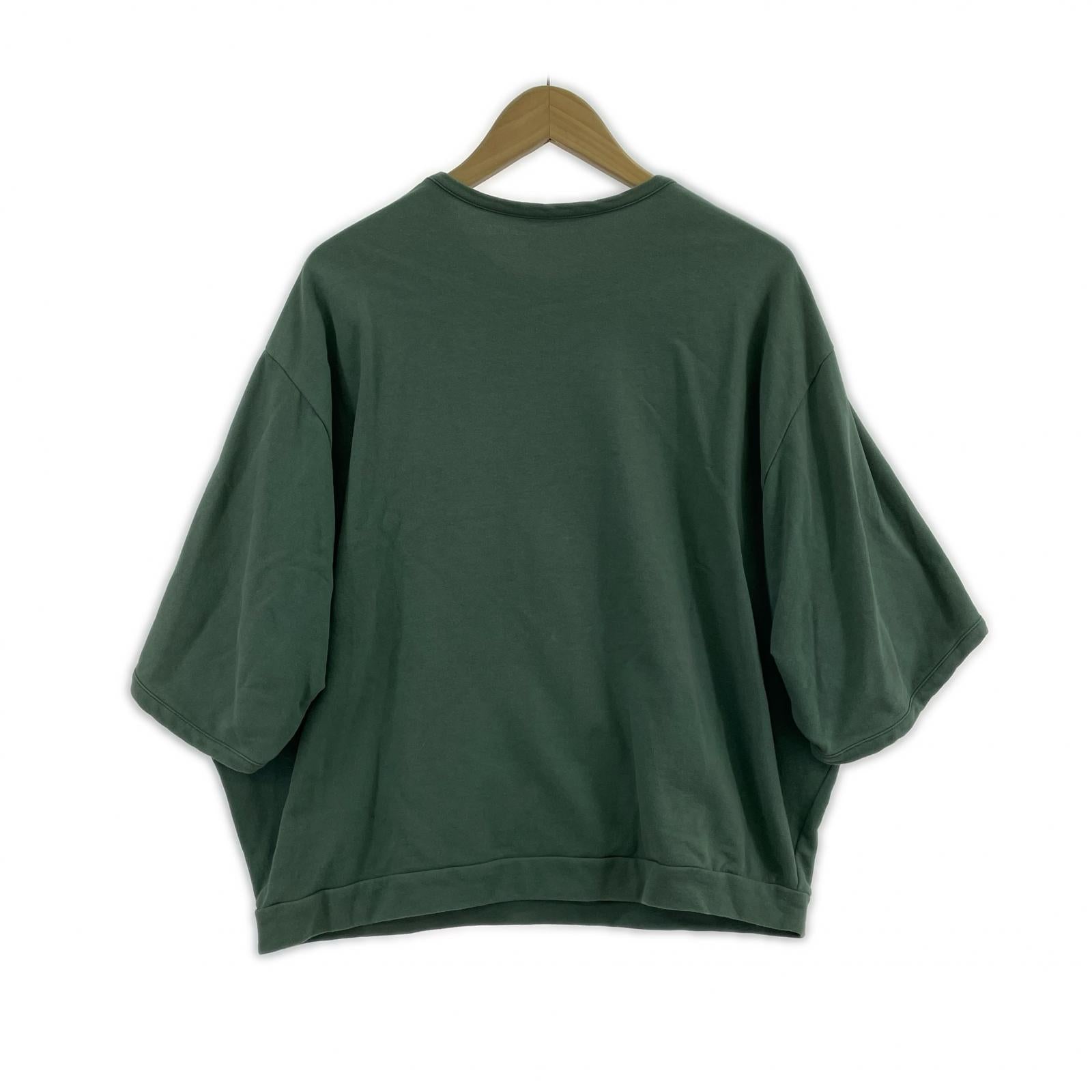 半袖Tシャツ プリントカットソー 緑 38 グリーン