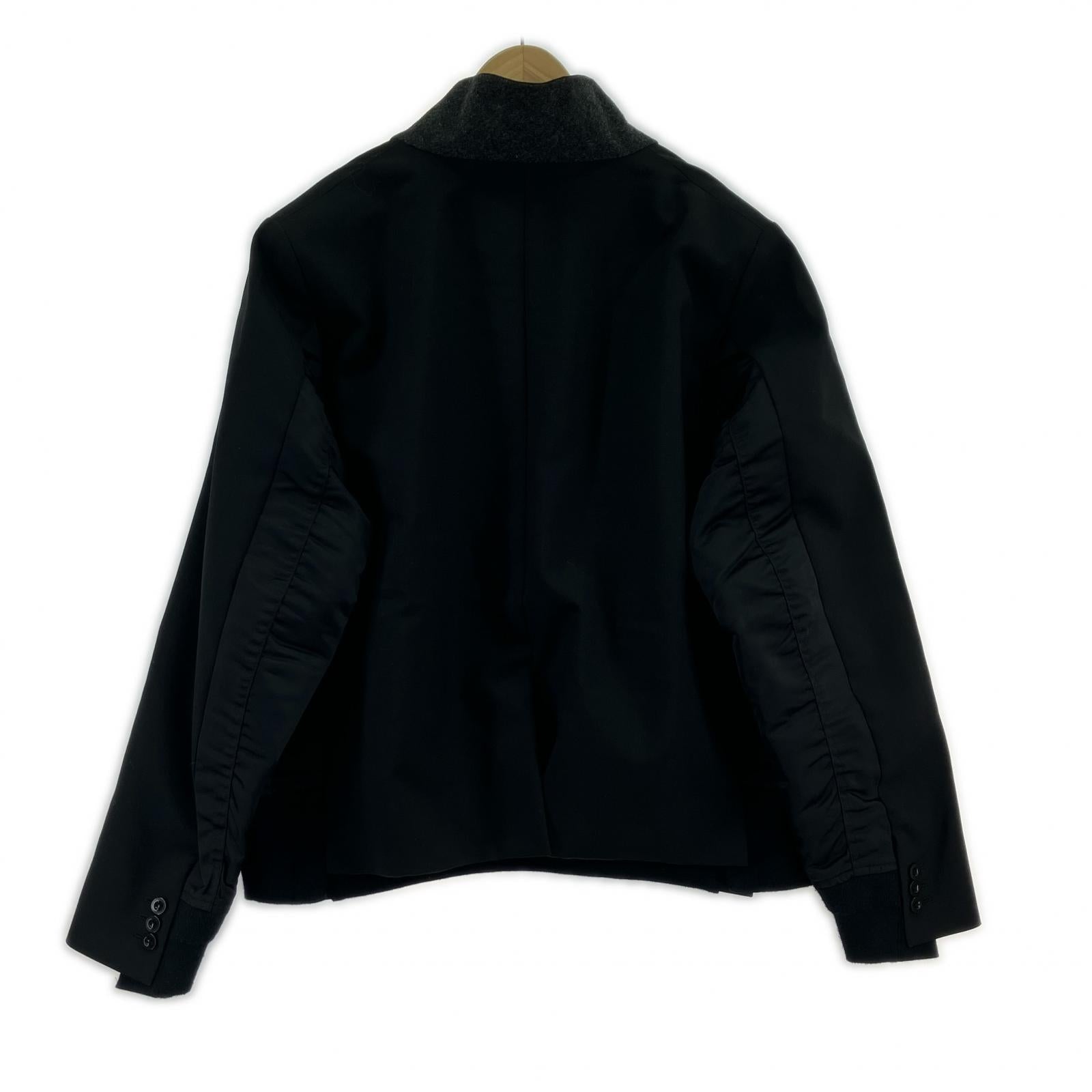 ジャケット suiting mix blouson ma1 3 ブラック ブラック