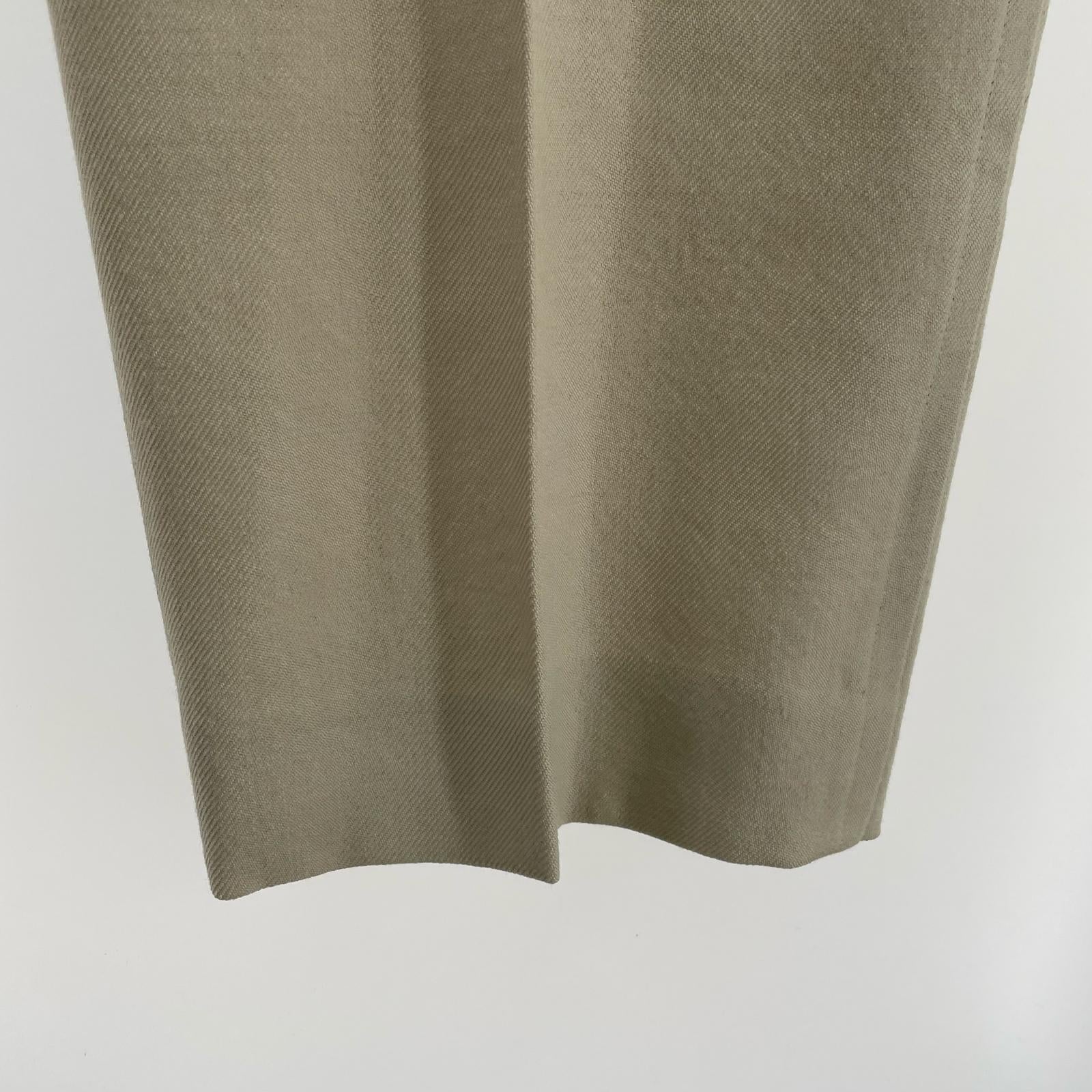 パンツ VERMEIL par iena ウールカルゼ センタープレス スラックス 38 ベージュ