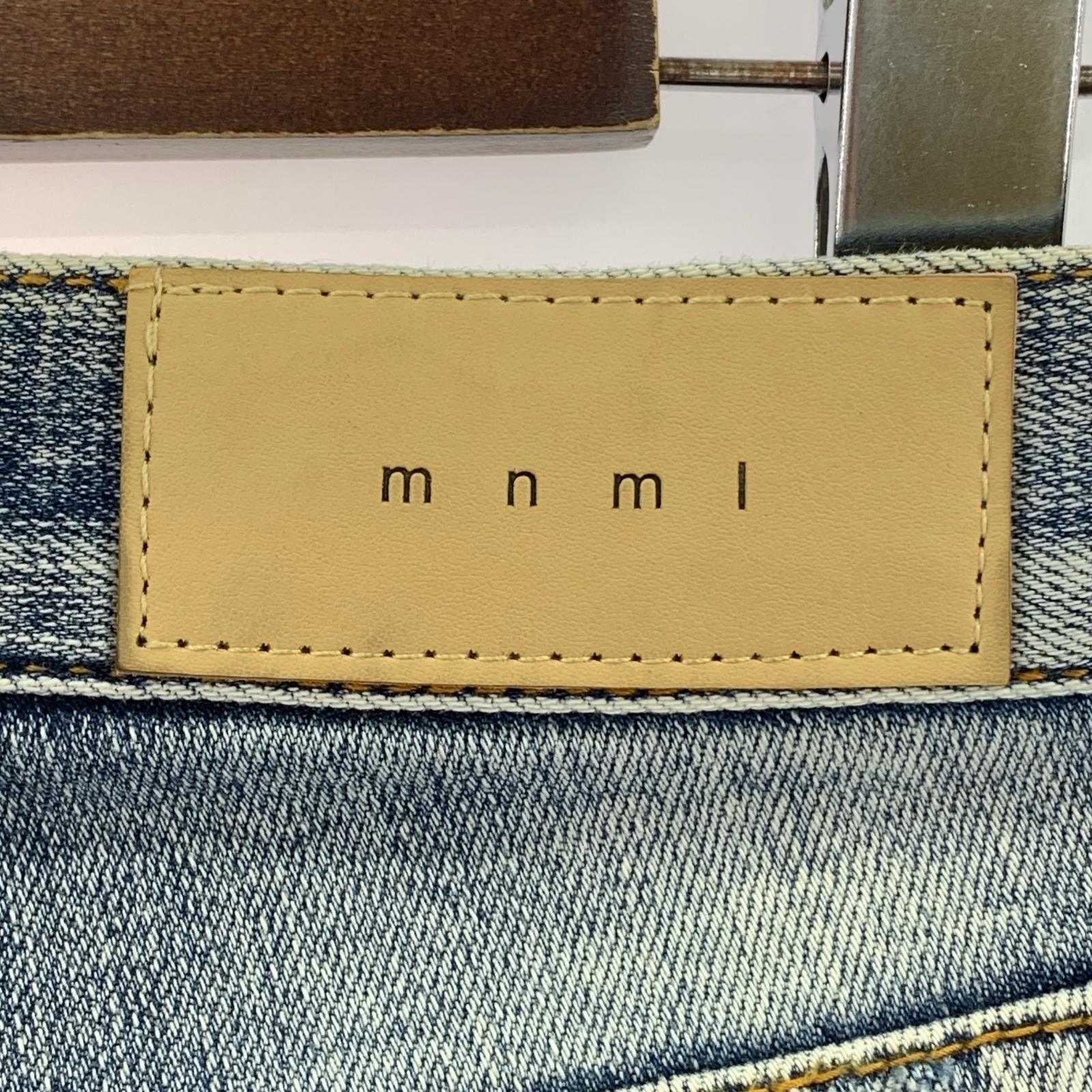 デニムパンツ mnml クラッシュ スキニ