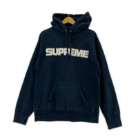 パーカー Supreme パンチングレザーロゴ パーカー M