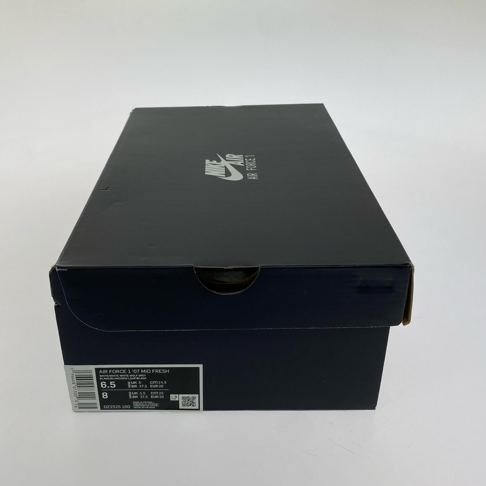 スニーカー Air Force 1 '07 Mid Fresh DZ2525-100 24.5cm (US6 1/2 UK6 EU39) ホワイト