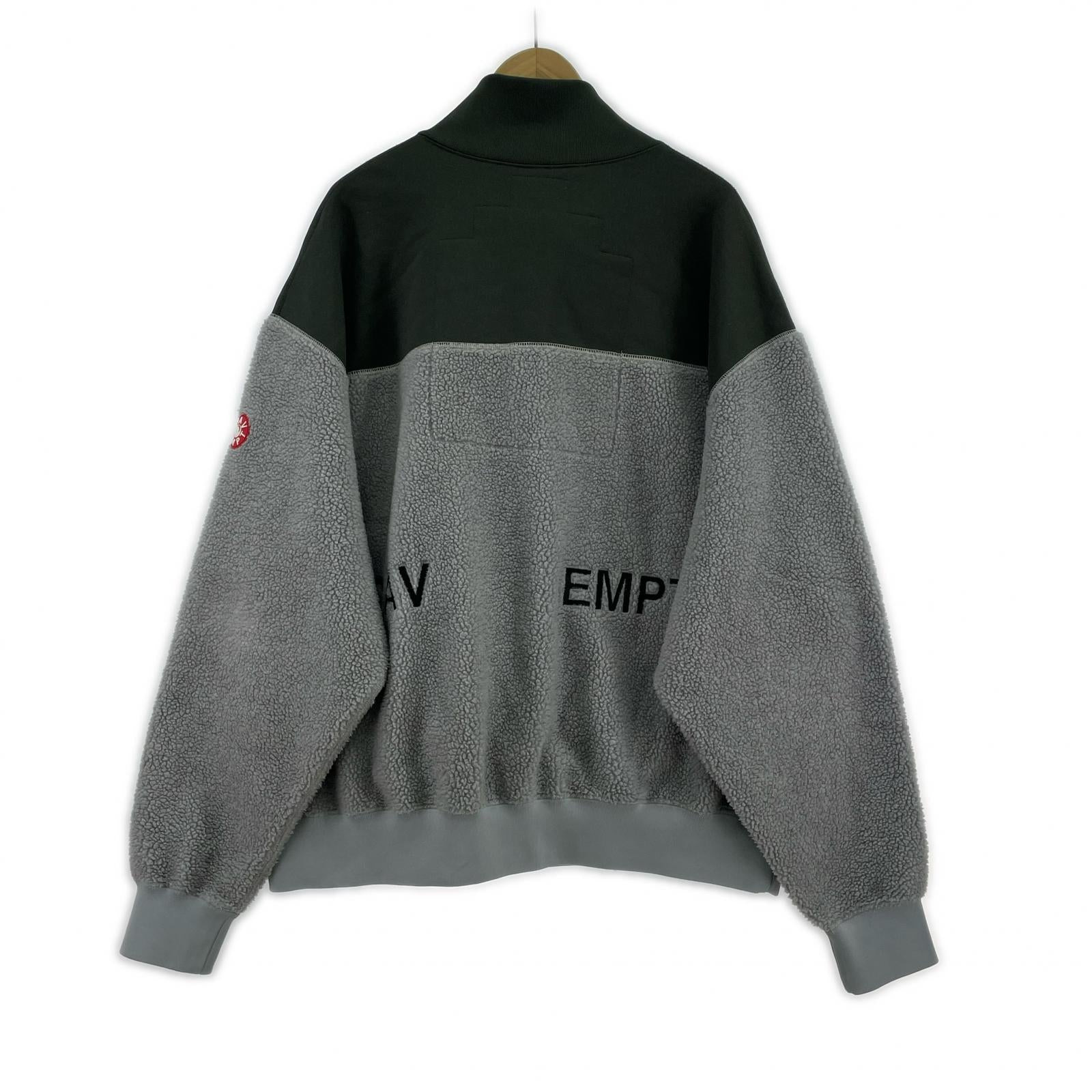 その他アウター ハーフジップ ボアフリース/XL/バイカラー グレー