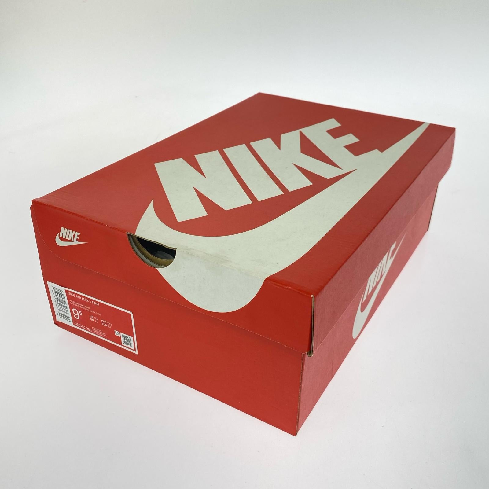 スニーカー AIR MAX 1 PRM DUCK PACK 27.5cm (US9 1/2 UK9 EU45) ブラウン