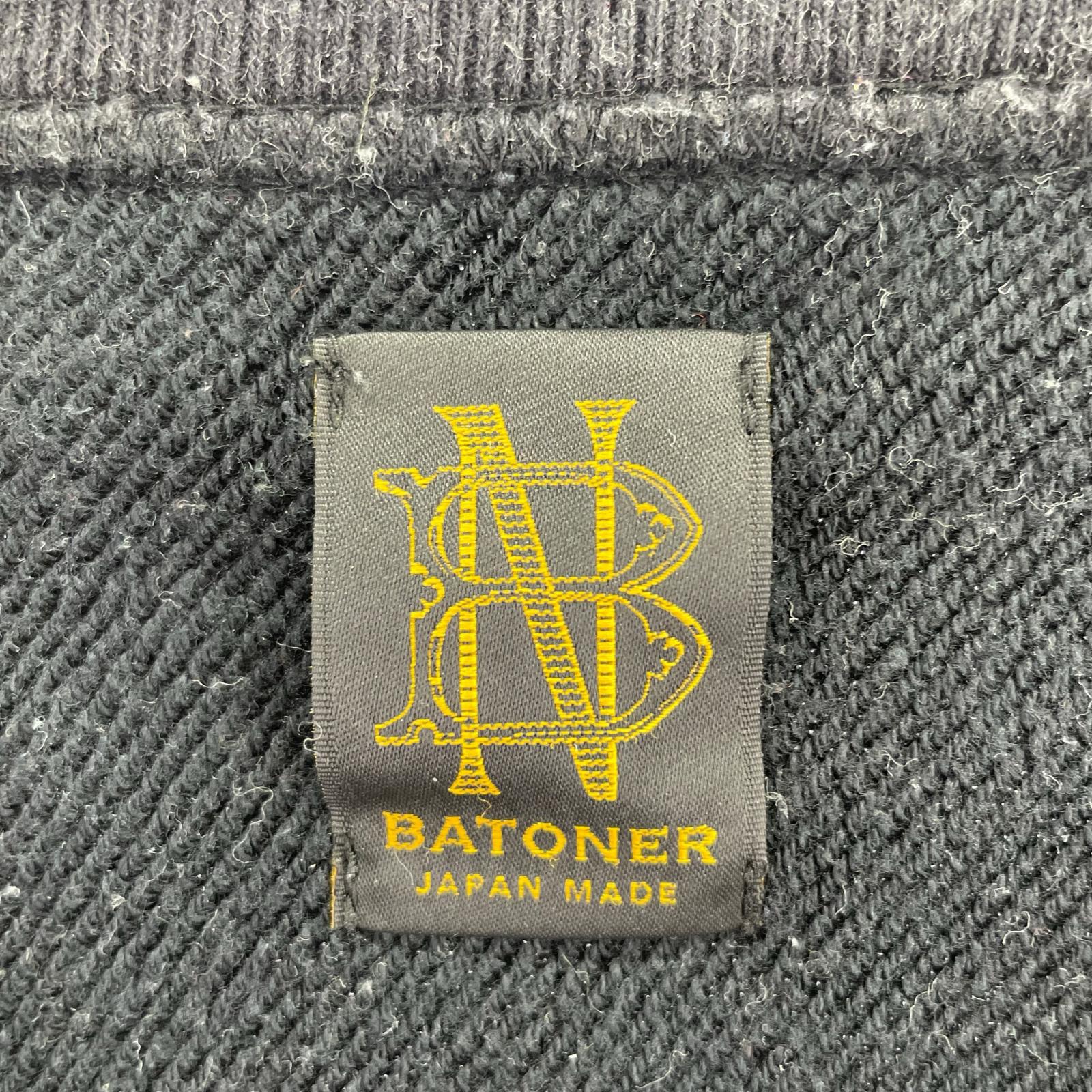 スウェット BATONER 25AW MERANGE COLOR JUMBERCA URAKE CREW NECK 2 グレー 2