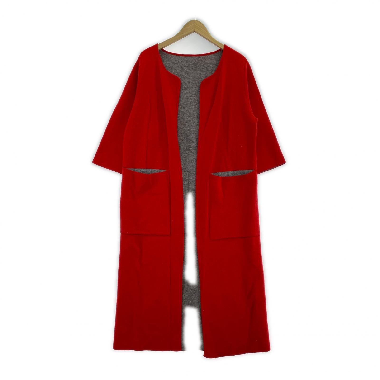ジャケット CG&BG 赤 カシミヤ80% コート