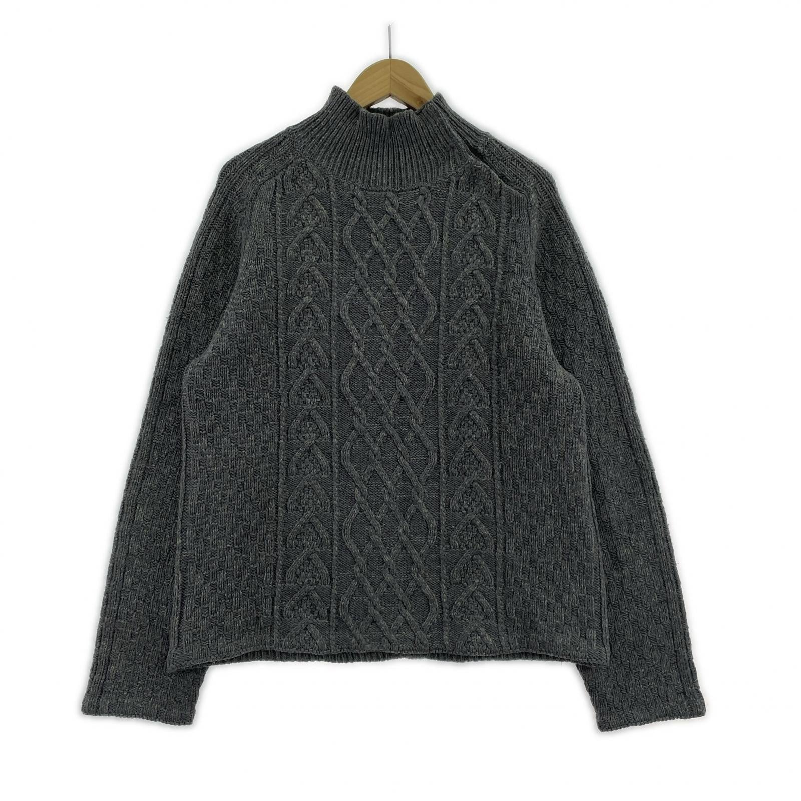 ニット グレー TRICOT タートルジップ M グレー