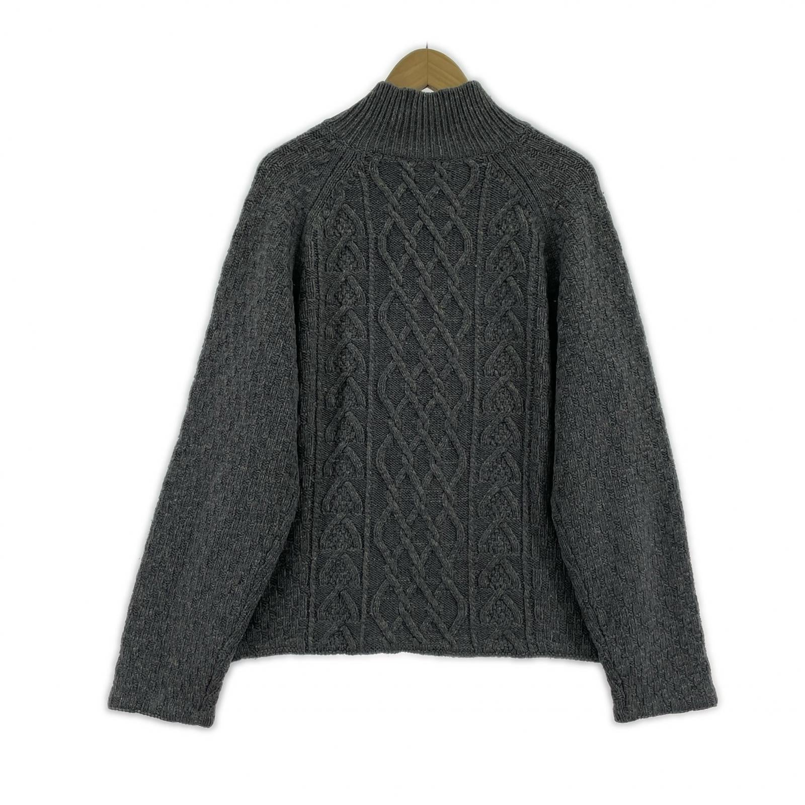 ニット グレー TRICOT タートルジップ M グレー