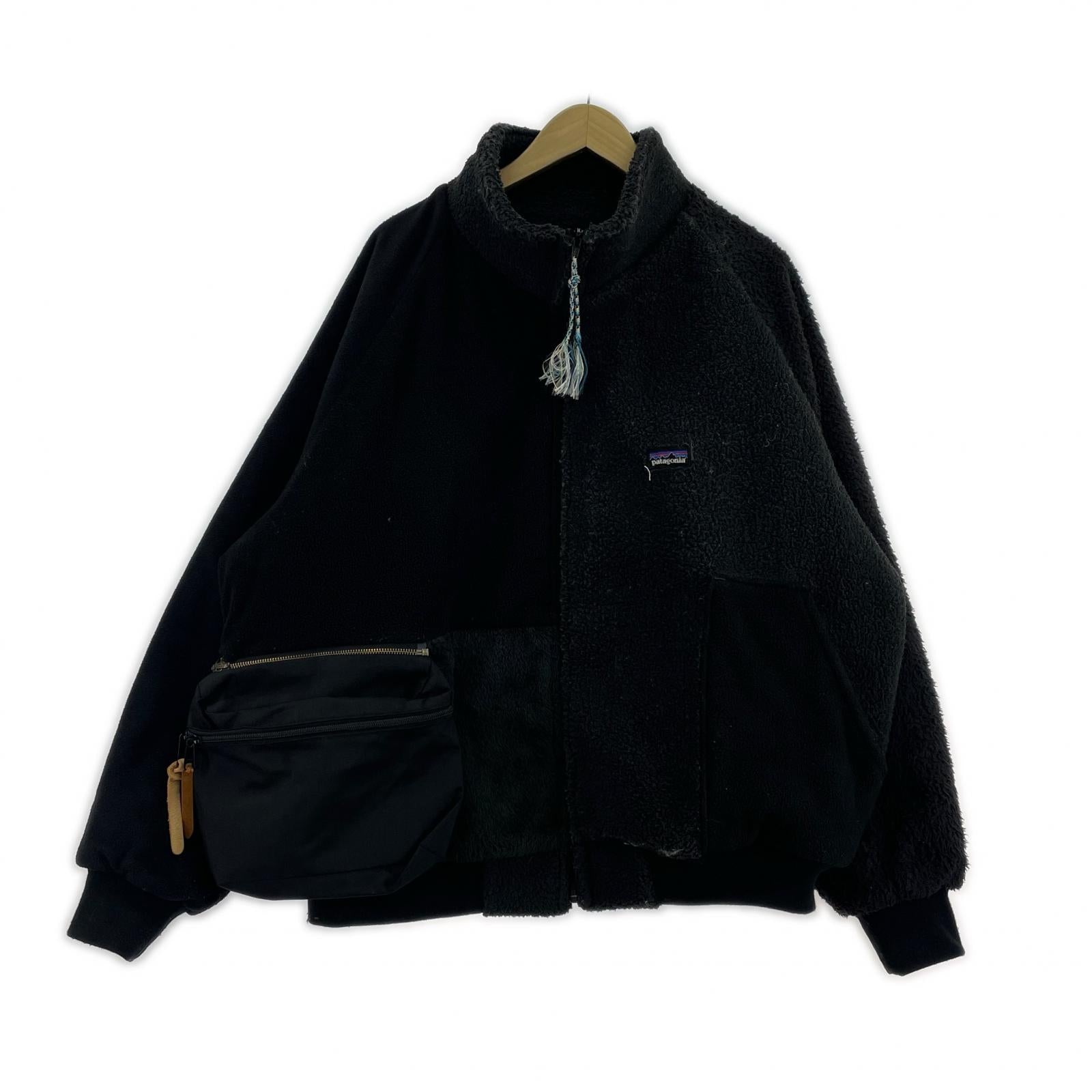 ジャケット gilet Patagonia REMAKE FLEECE JACKET 黒 ブラック