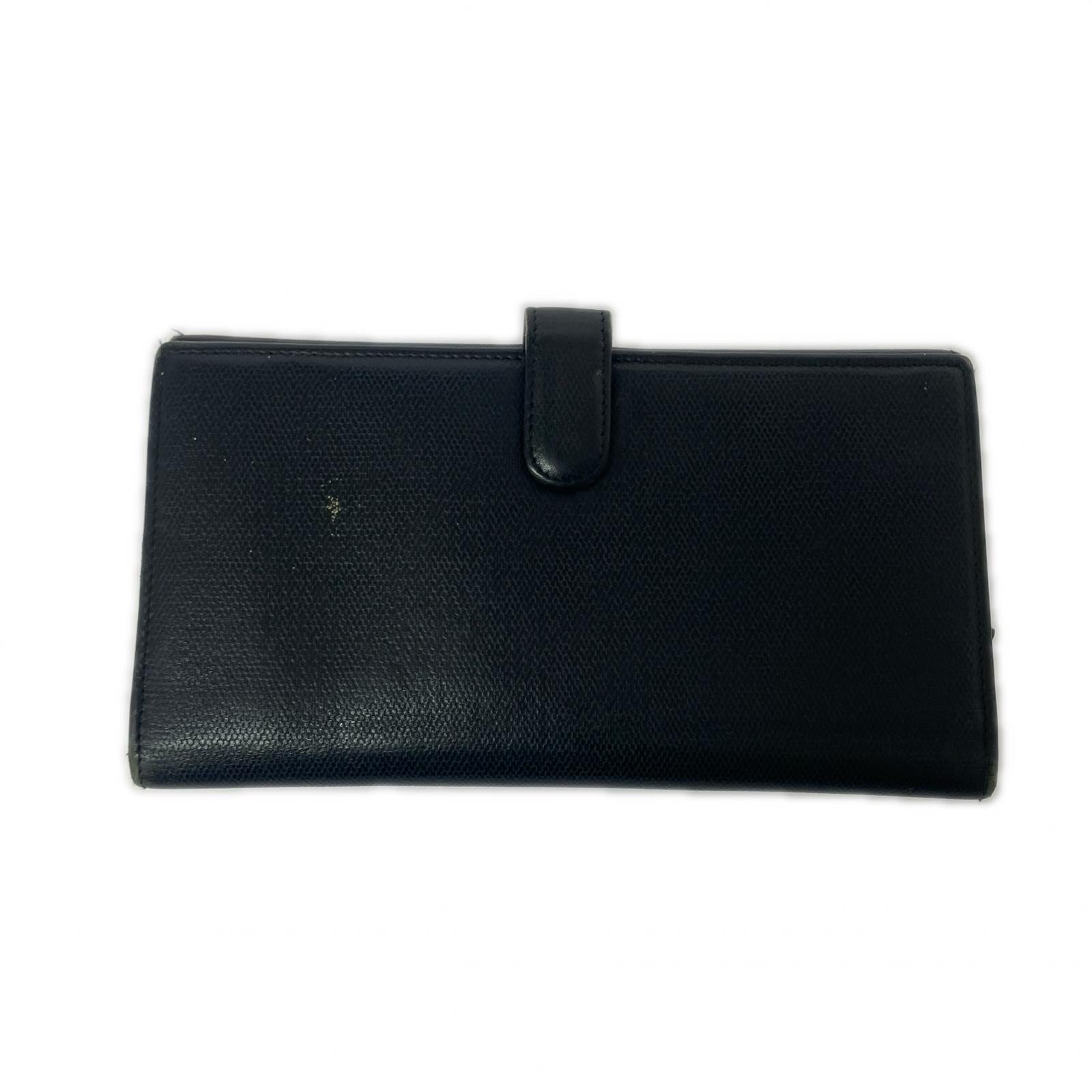 ココボタンロングウォレット BLK