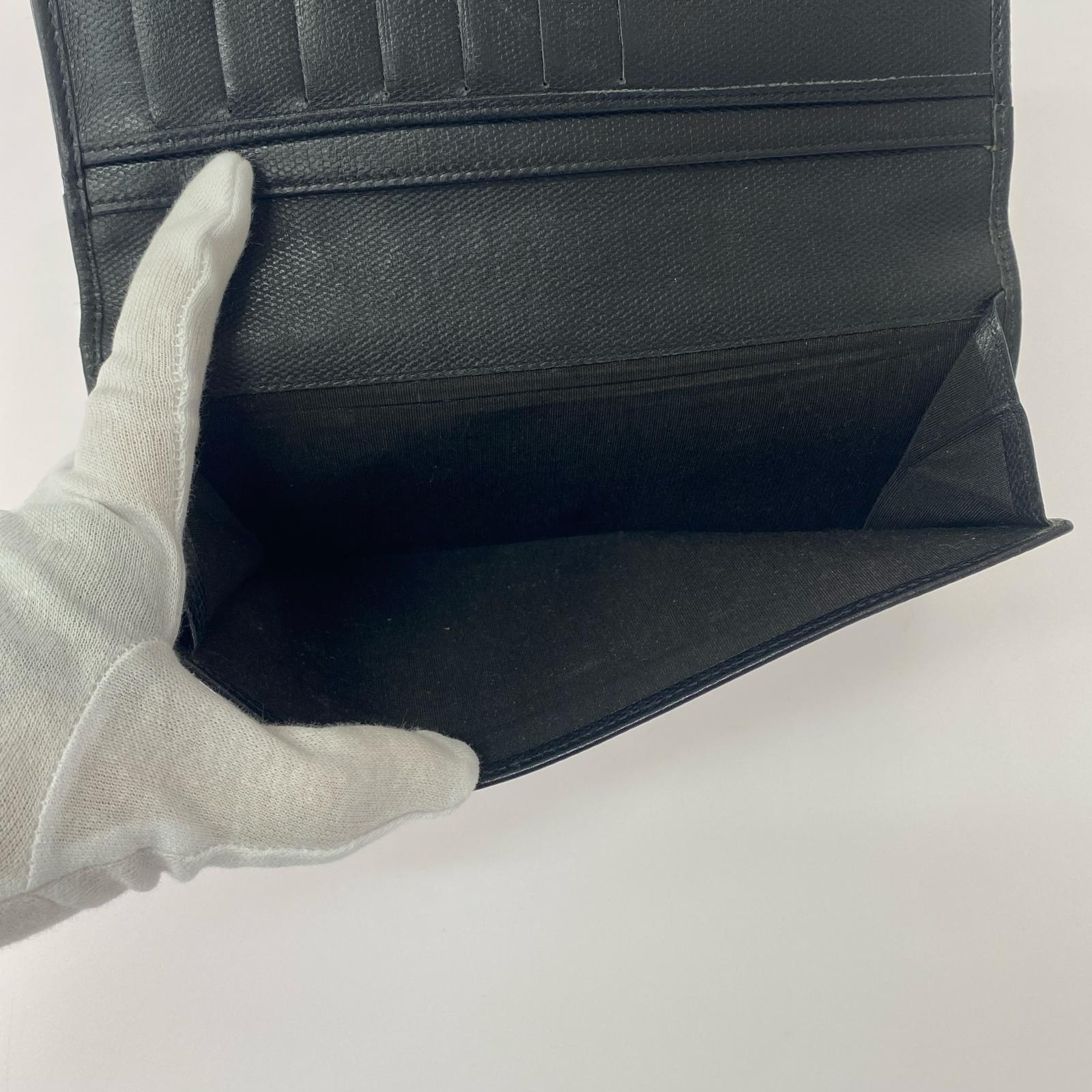 ココボタンロングウォレット BLK