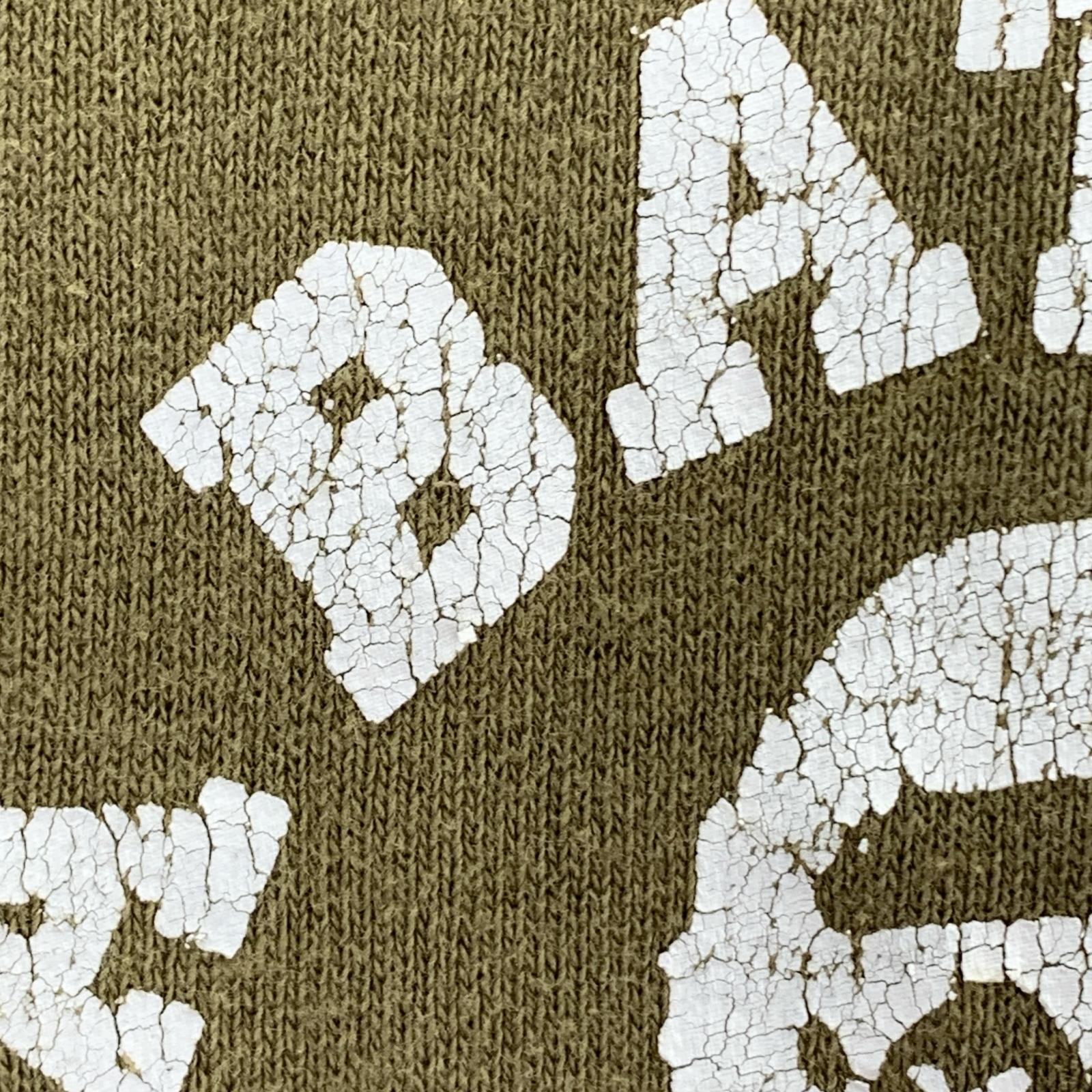 スウェット 90's Olive cotton design zip up sweat L