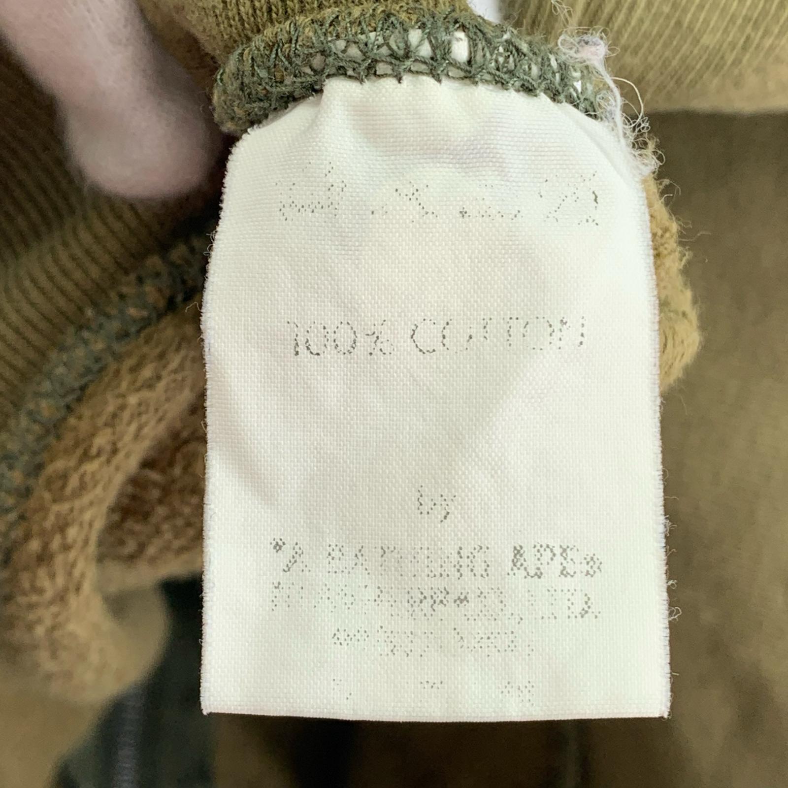 スウェット 90's Olive cotton design zip up sweat L