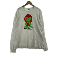 長袖Tシャツ BABY MILO ビッグプリントTee L WHT L ホワイト