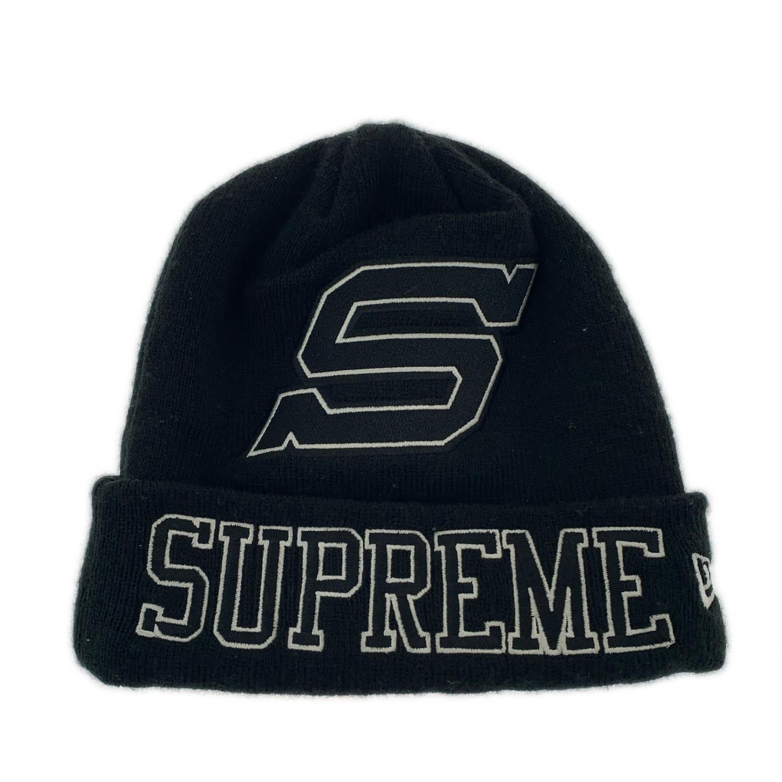 ニットキャップ × NEW ERA 16AW BIG S Beanie 黒 ブラック
