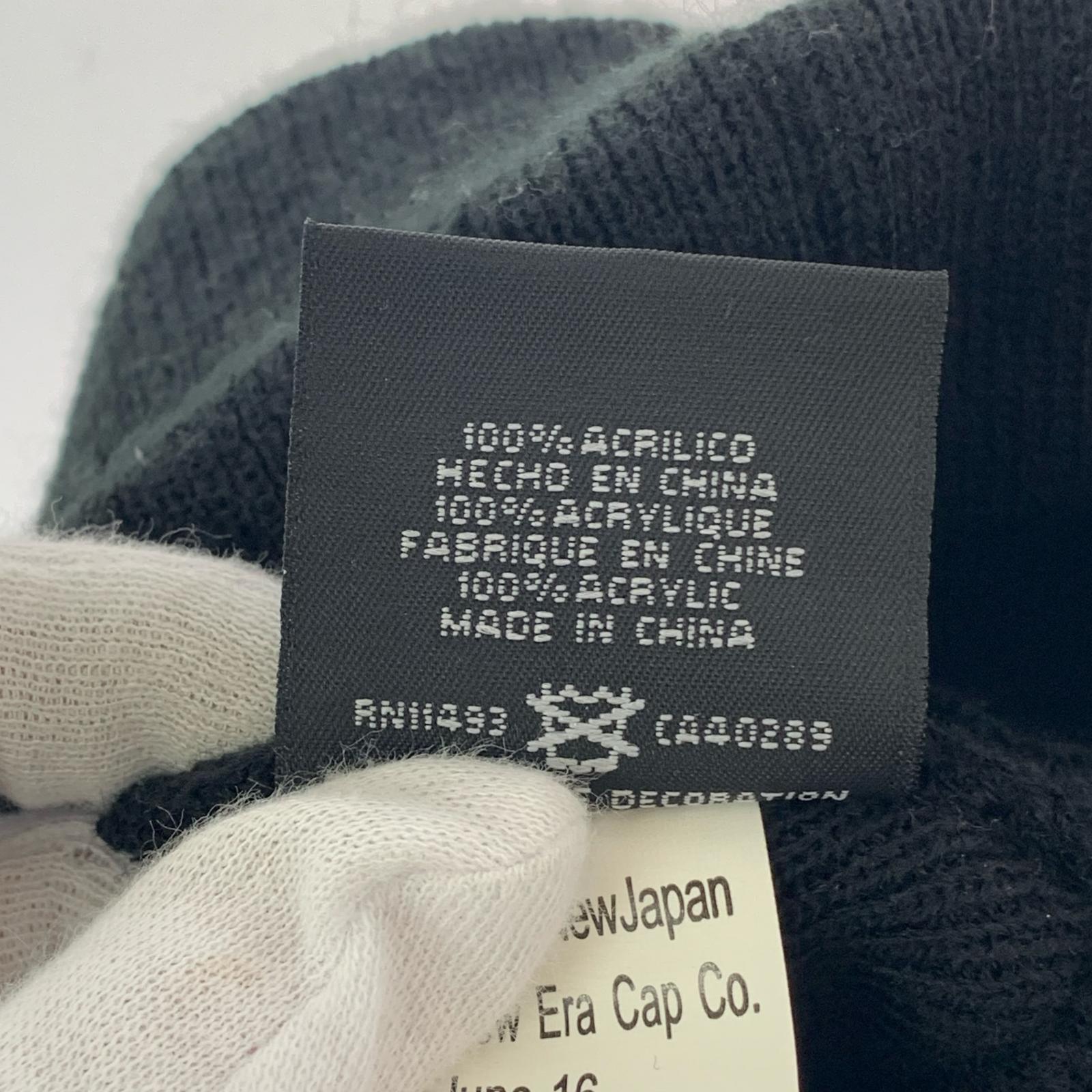 ニットキャップ × NEW ERA 16AW BIG S Beanie 黒 ブラック