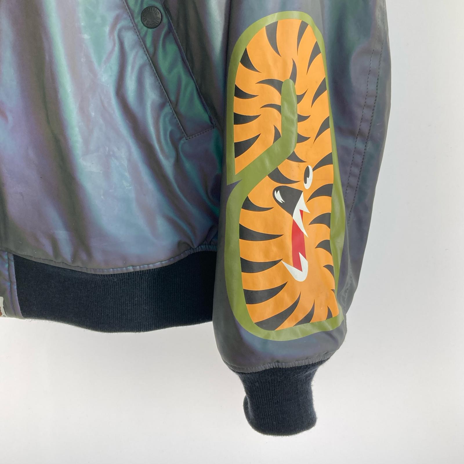ジャケット AURORA SHARK LOOSE FIT MA-1 (L) L グレー