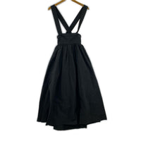 ロングスカート WIDE BELTED PINAFORE SKIRT 34 ブラック