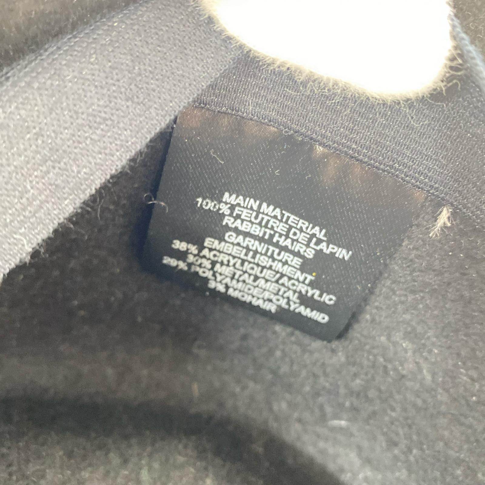 ハット MAISON MICHEL PARIS 中折れ 黒 S ブラック