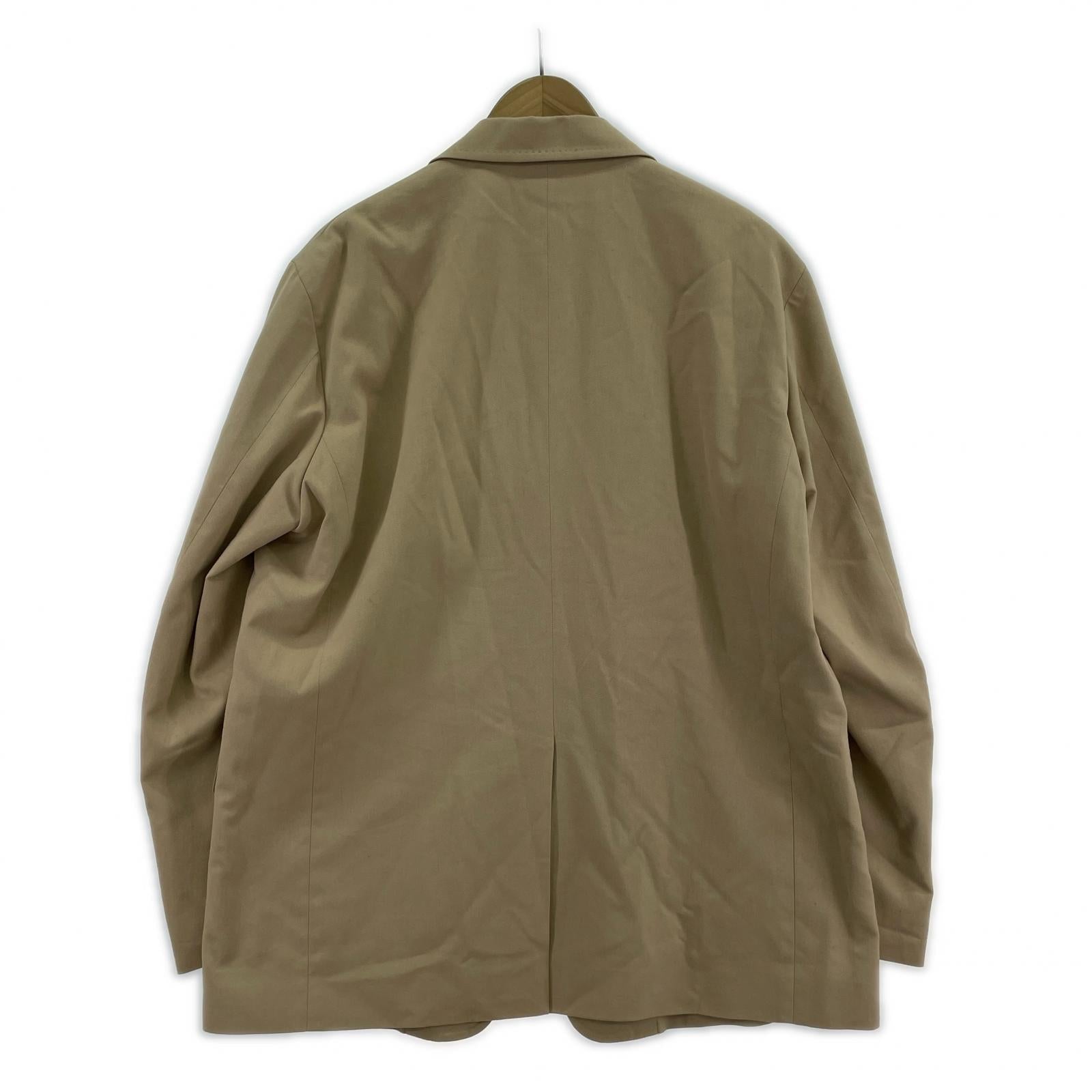 テーラードジャケット SUPER FINE WOOL COTTON TWILL OVER JACKET 3 ベージュ