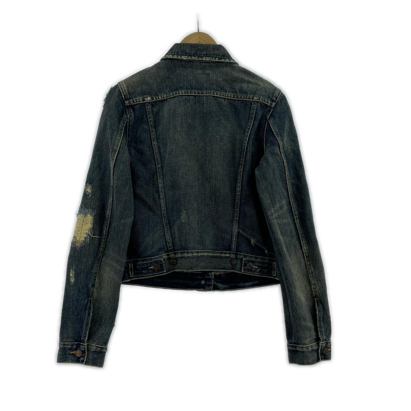 デニムジャケット Denim & Supply ハードリペア加工 L