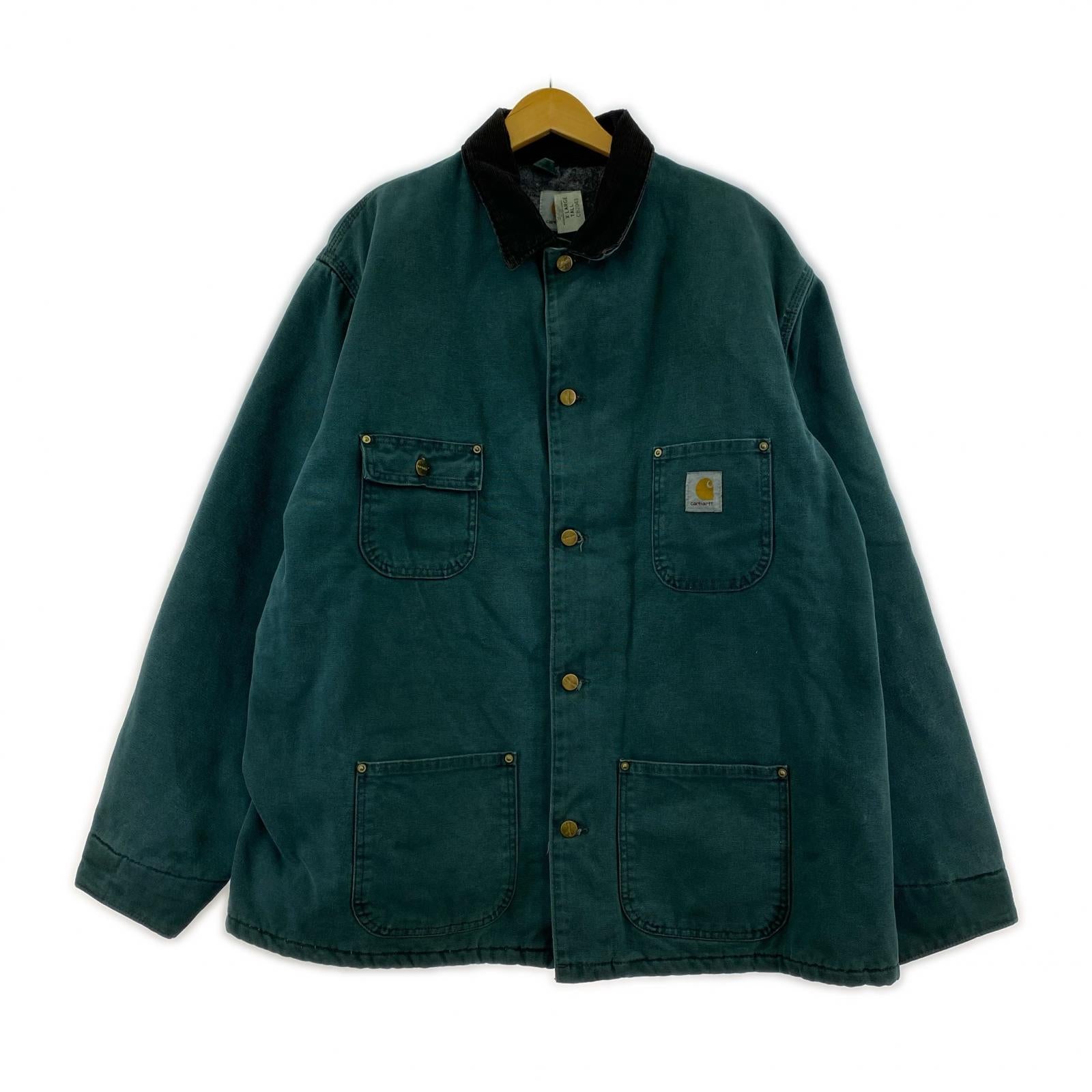 ジャケット USA製 90s ミシガンチョアコート (XL) CB2043 グリーン