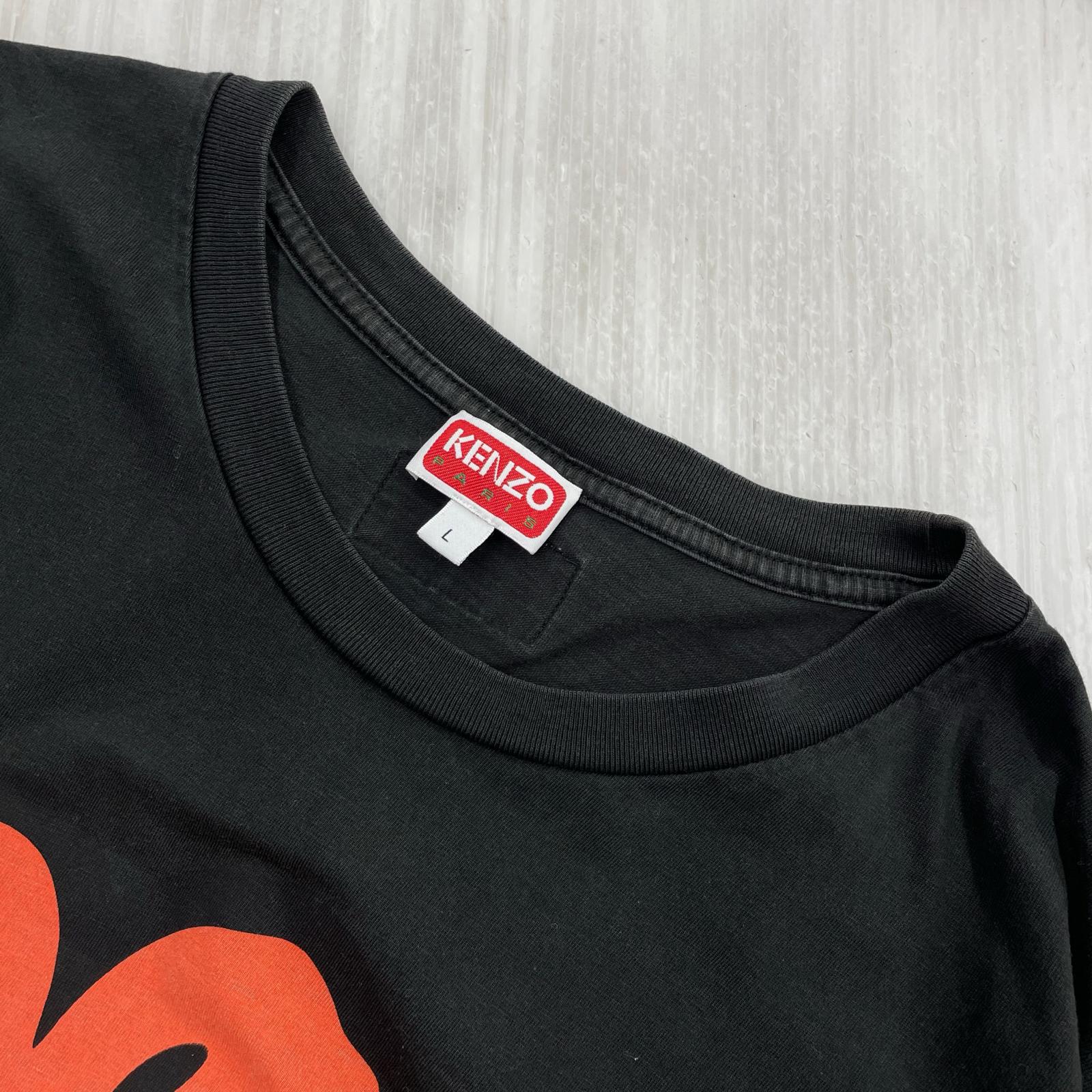 半袖Tシャツ BOKE FLOWER L ブラック