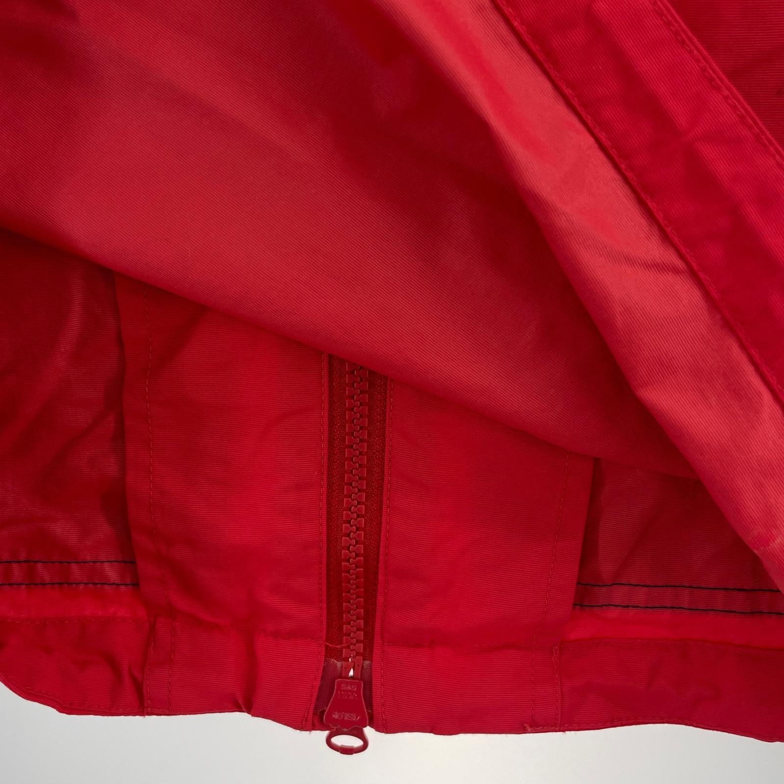ジャケット XLARGE ナイロンジップアップフーディ M RED M