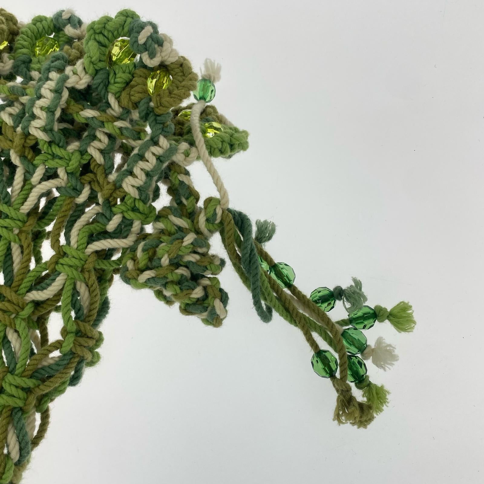 その他バッグ Macrame Beaded Shoulder Bag グリーン