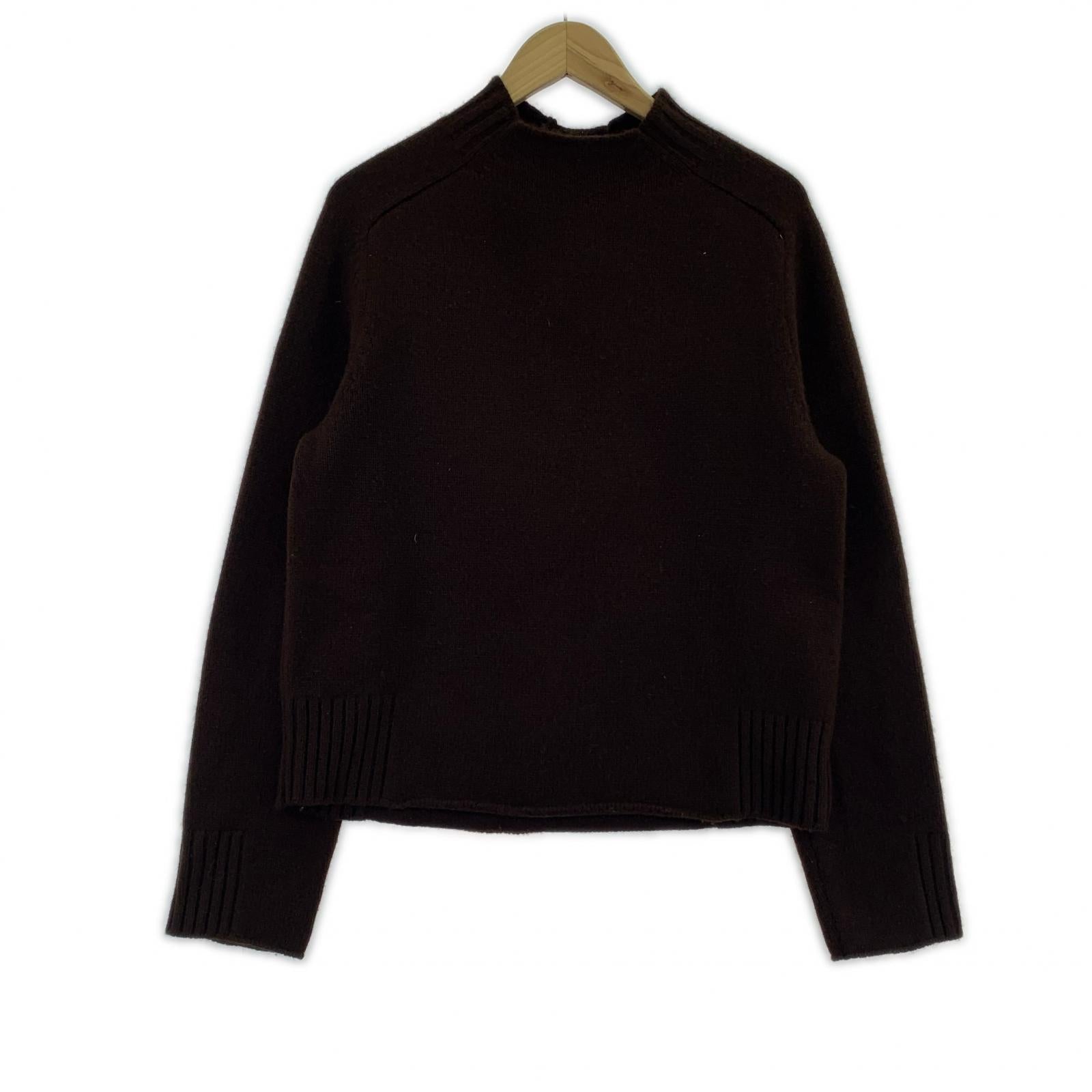 ニット K8.0 hug+ knit ウールカシミヤシルク モックネックニット ブラウン ブラウン