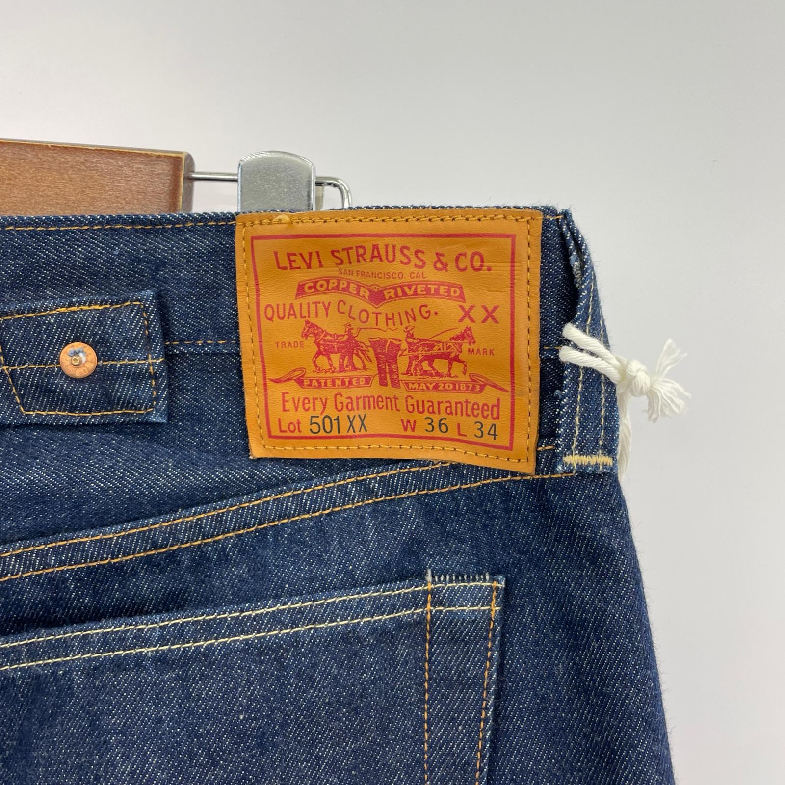 デニムパンツ 1937年モデル 501XX 36 ネイビー