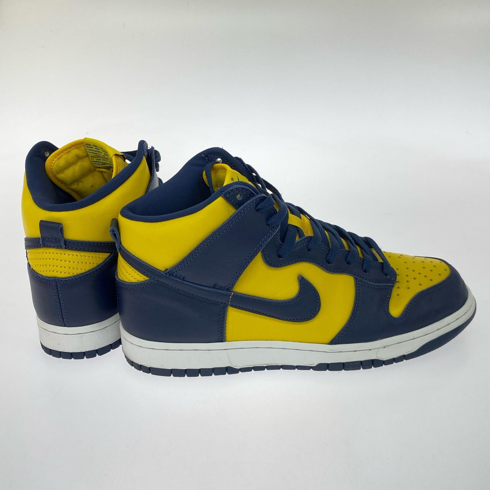 スニーカー DUNK HIGH ハイカットスニーカー ネイビー×イエロー 27.5cm 27.5cm (US9 1/2 UK9 EU45)