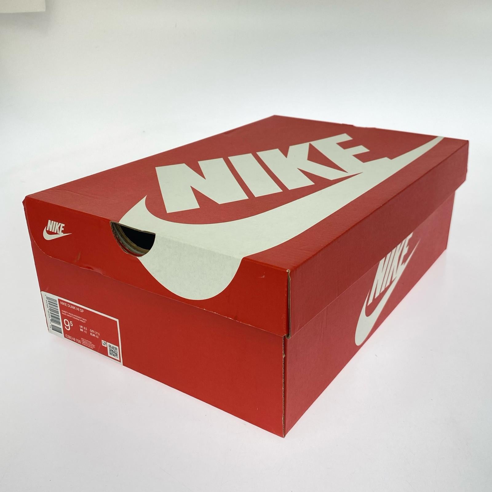 スニーカー DUNK HIGH ハイカットスニーカー ネイビー×イエロー 27.5cm 27.5cm (US9 1/2 UK9 EU45)