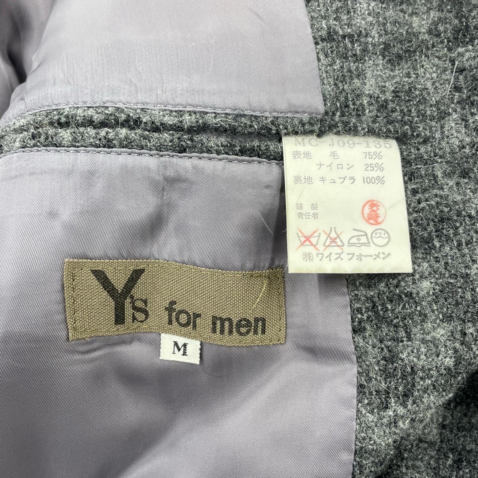 テーラードジャケット Y’s for men 90s頃 茶タグ ツイードジャケット M グレー系 M グレー