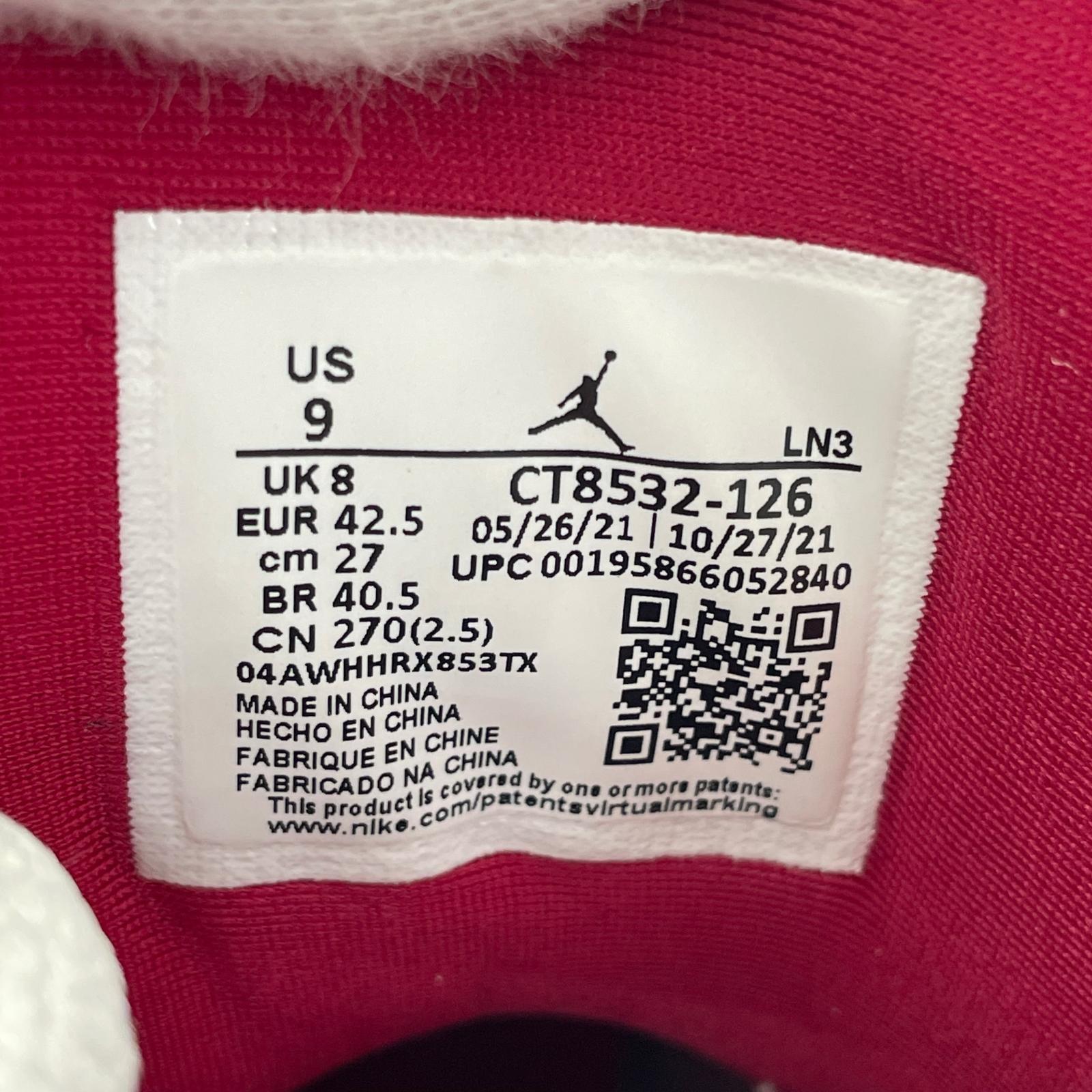 スニーカー Air Jordan 3 Cardinal Red 27.0cm 27cm (US9 UK8 1/2 EU44) ホワイト