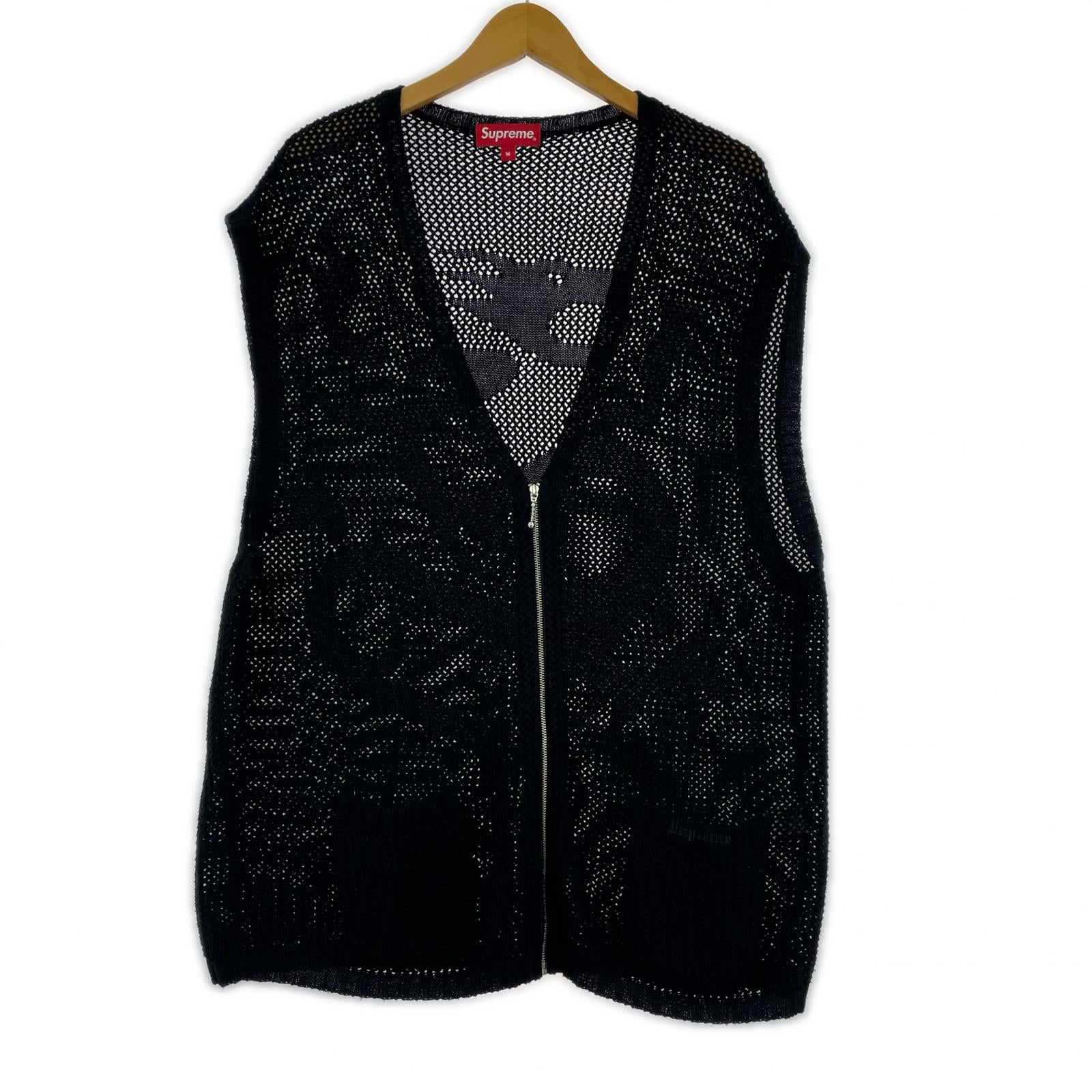 カーディガン 23ss dragon zip up sweater 黒 M ブラック
