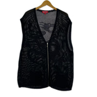 カーディガン 23ss dragon zip up sweater 黒 M ブラック