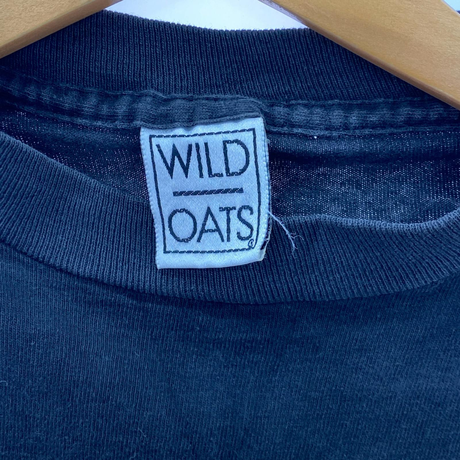 半袖Tシャツ WILD OATS スマイル M ブラック