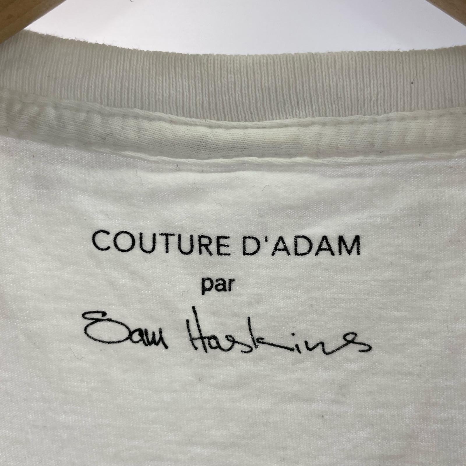 半袖Tシャツ COUTURE D’ADAM プリントT 38 ホワイト