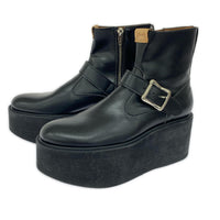 ブーツ Platform Short Engineer Boots 0 ブラック