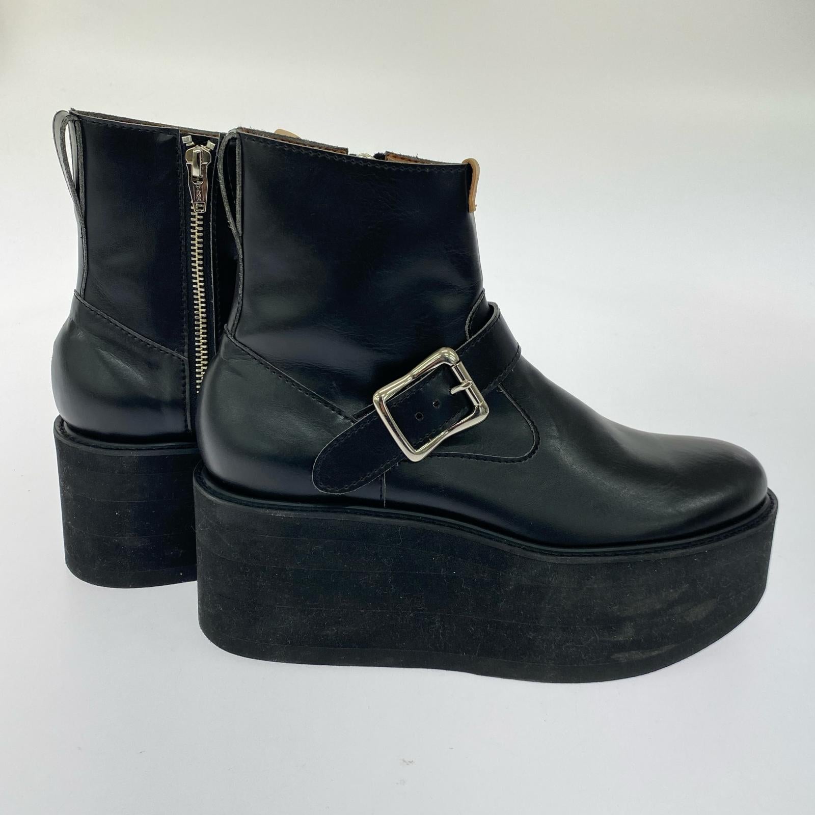 ブーツ Platform Short Engineer Boots 0 ブラック
