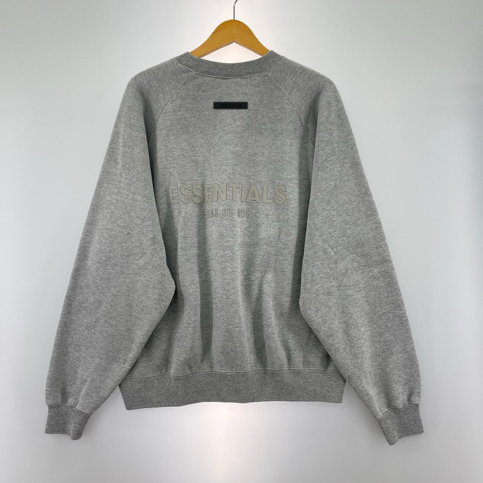 スウェット ESSENTIALS FEAR OF GOD バックロゴスウェット グレー (S) S グレー