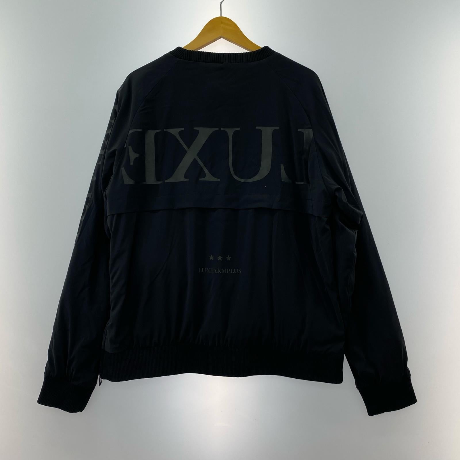 ジャージ LUXEAKMPLUS ナイロンジャケット L ブラック