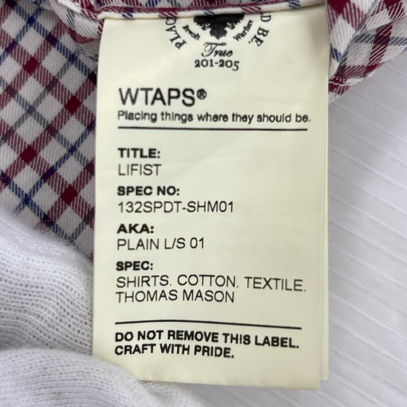 長袖シャツ WTAPS ×Thomas Mason チェックシャツ (M) M