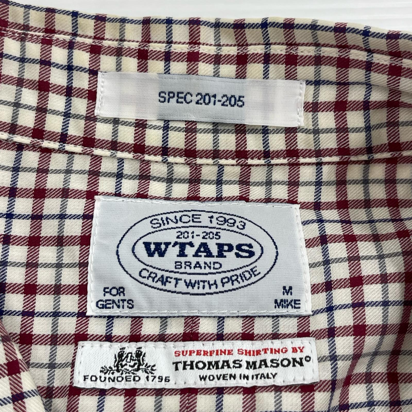長袖シャツ WTAPS ×Thomas Mason チェックシャツ (M) M