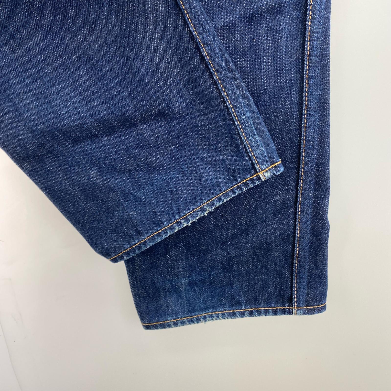 デニムパンツ UNUSED テーパードデニム size2 IDG ネイビー