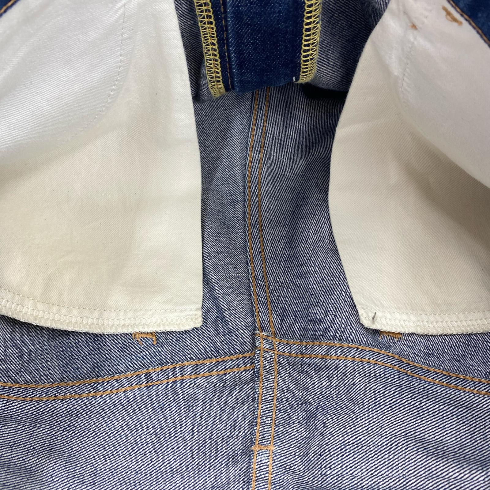 デニムパンツ UNUSED テーパードデニム size2 IDG ネイビー