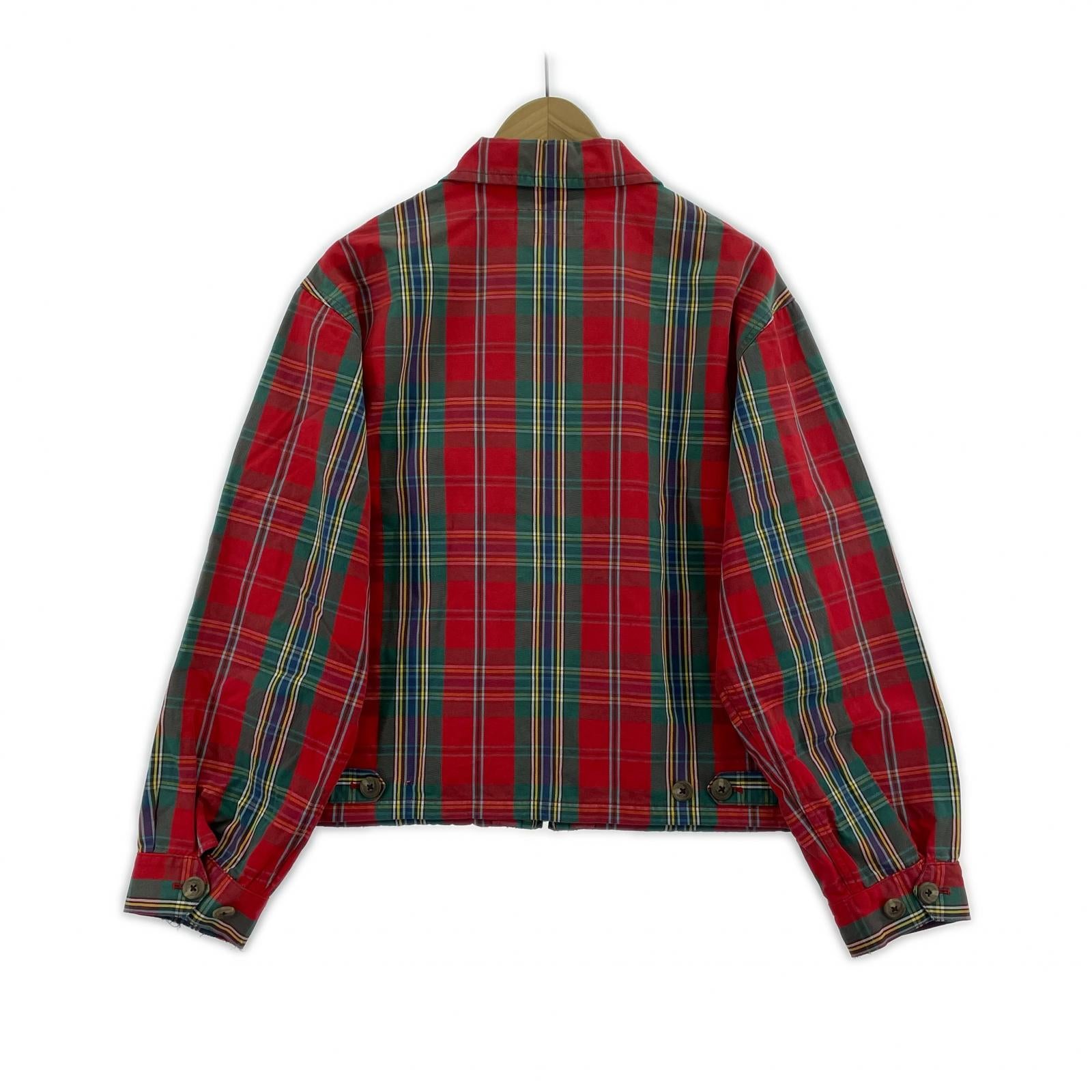 ジャケット POLO SPORTSMAN チェックスイングトップ M M レッド