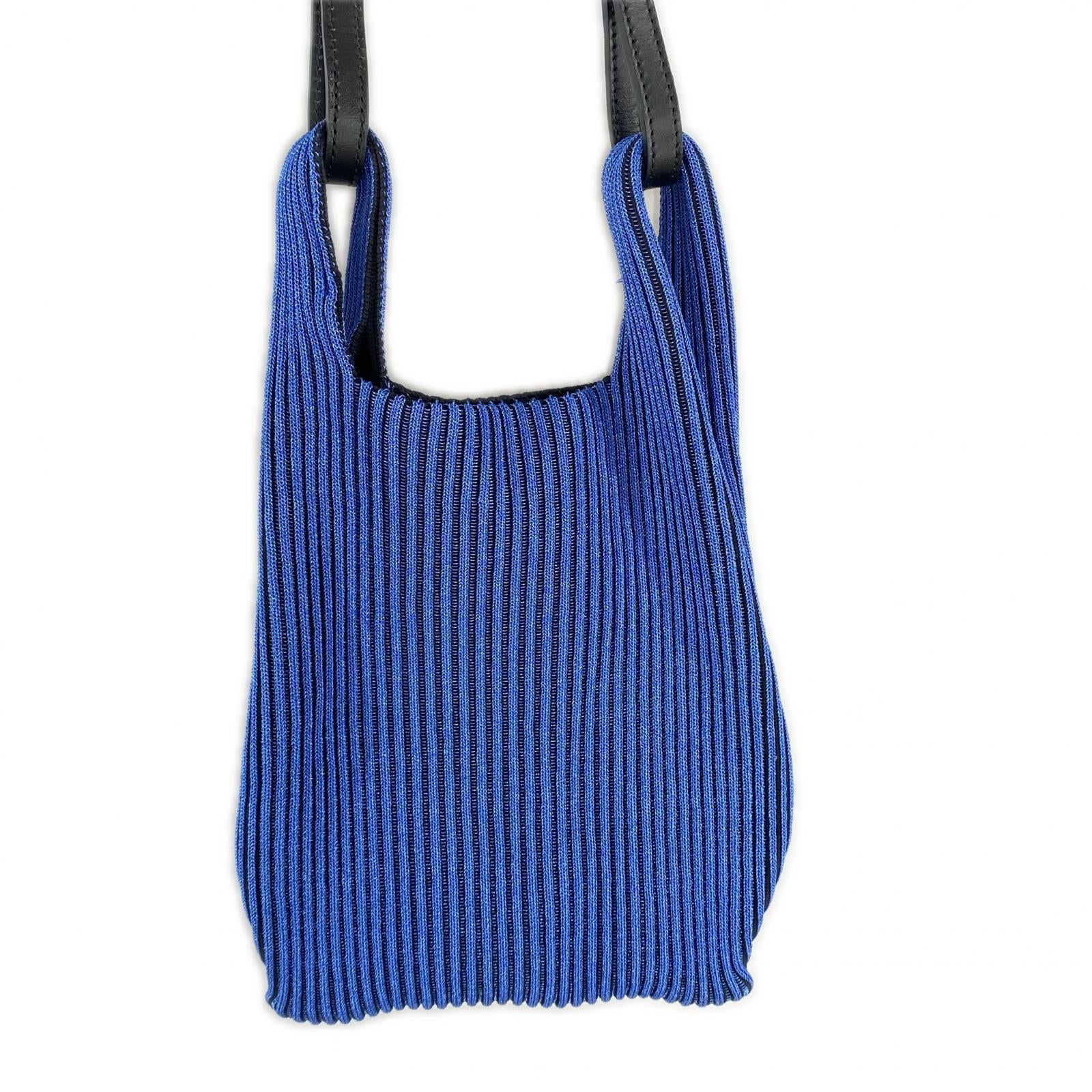 ショルダーバッグ LASTFRAME カラーメタリック マーケットバッグ BLUE ブルー