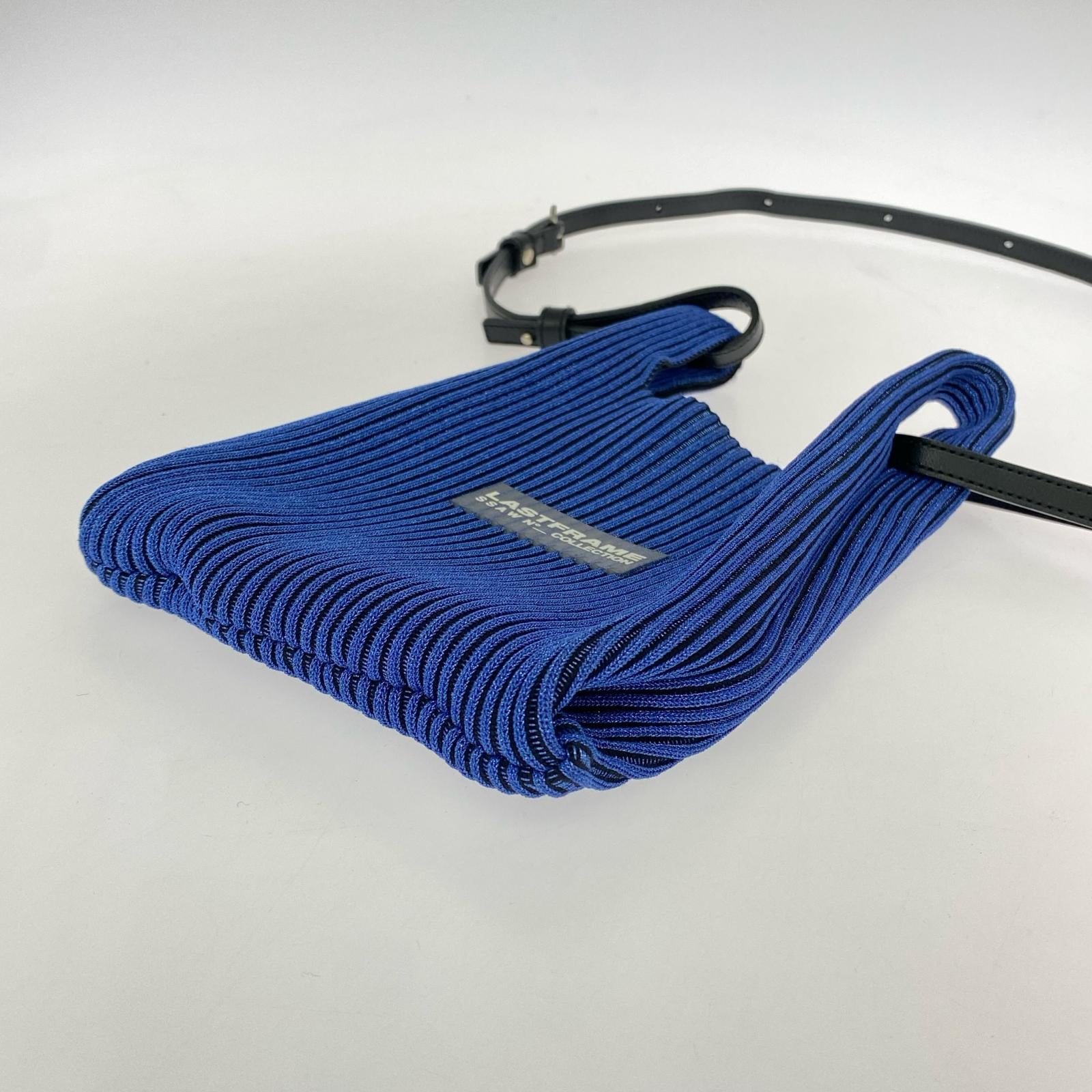 ショルダーバッグ LASTFRAME カラーメタリック マーケットバッグ BLUE ブルー